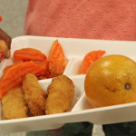 A school lunch tray at Midtown West Elementary School. Photo: Marie-Jose Daoud.