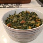Saag Paneer: a vegetarian Indian dish made with spinach, onions and cheese. (Natasha Payés/ NY Table)
