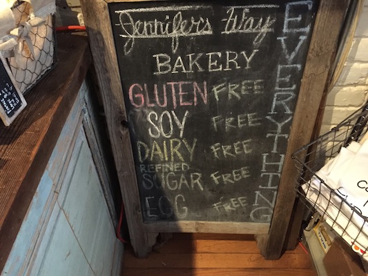 Jennifer's Way is not only completely gluten-free but also offers soy-free, dairy-free, refined sugar-free and egg-free options. Photo: Brittany Robins.
