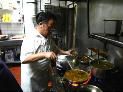 Chef Kunchok Tsering is from Mustang in Nepal. He has been working here for five years. Photo: Roxanne Wang.