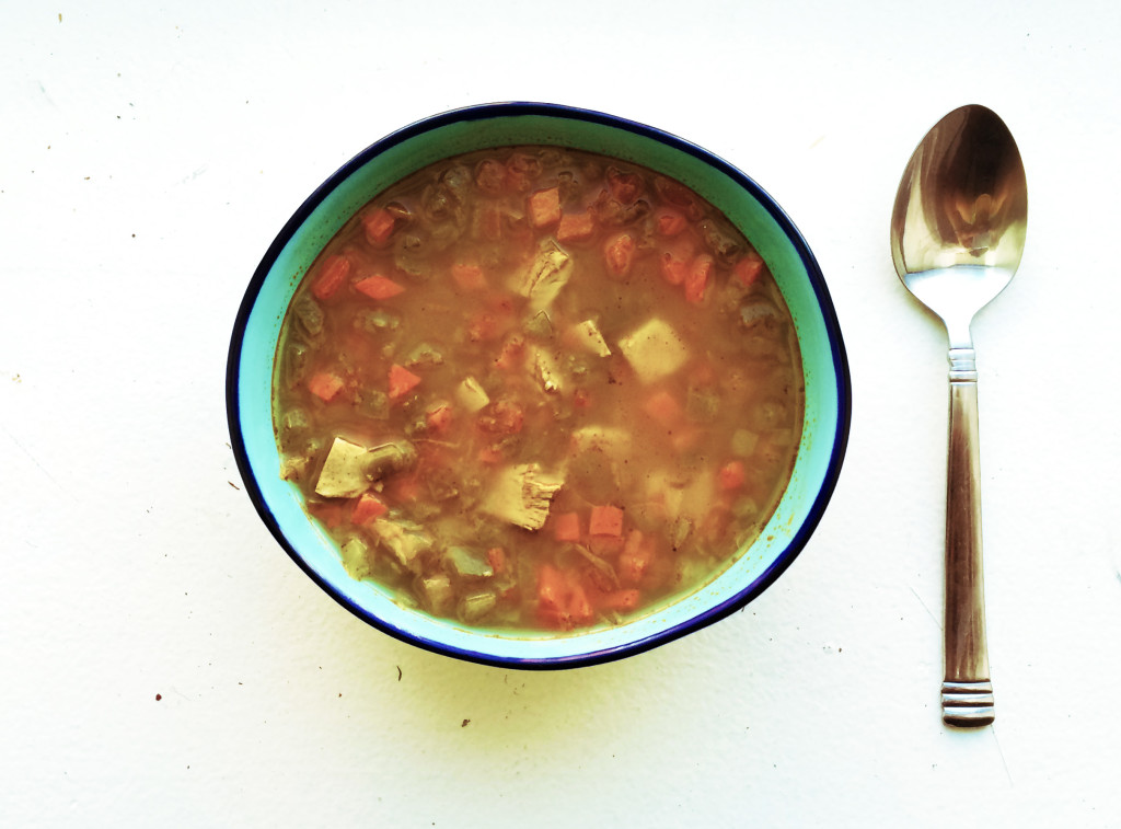 Lime pepper soup, a meal replacement from Splendid Spoon. Photo: Gema Flores.