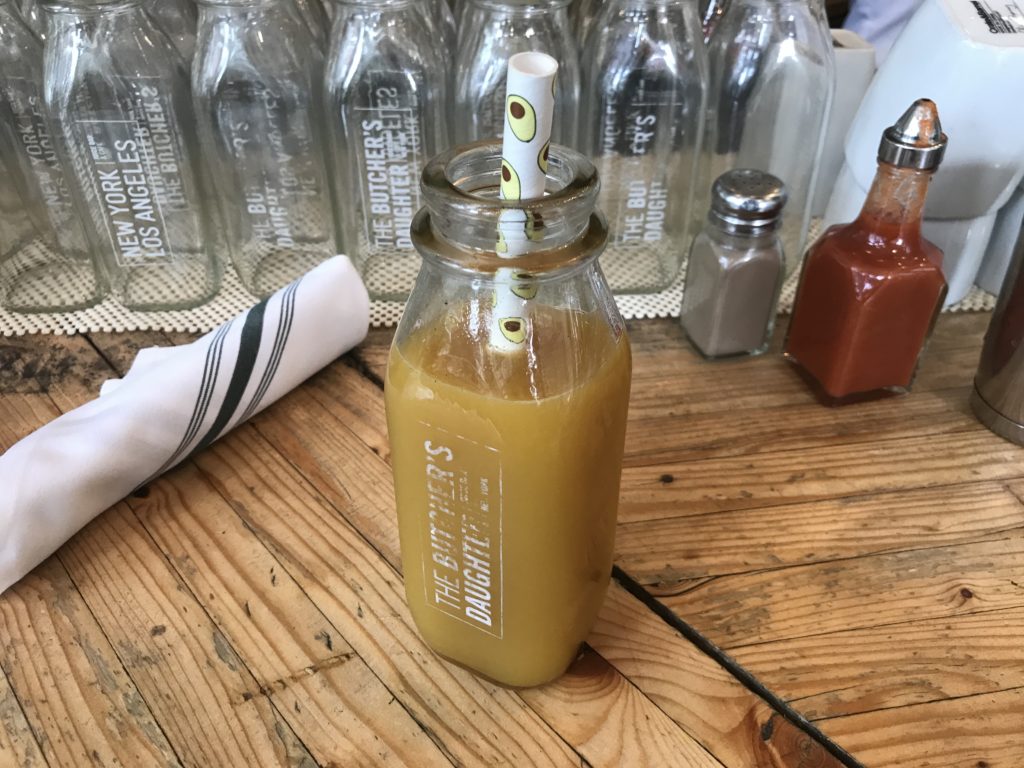 The Honey Bee at The Butcher's Daughter includes Turmeric